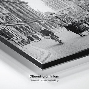 Historische foto poster: Op de Oudegracht, Utrecht (1954)