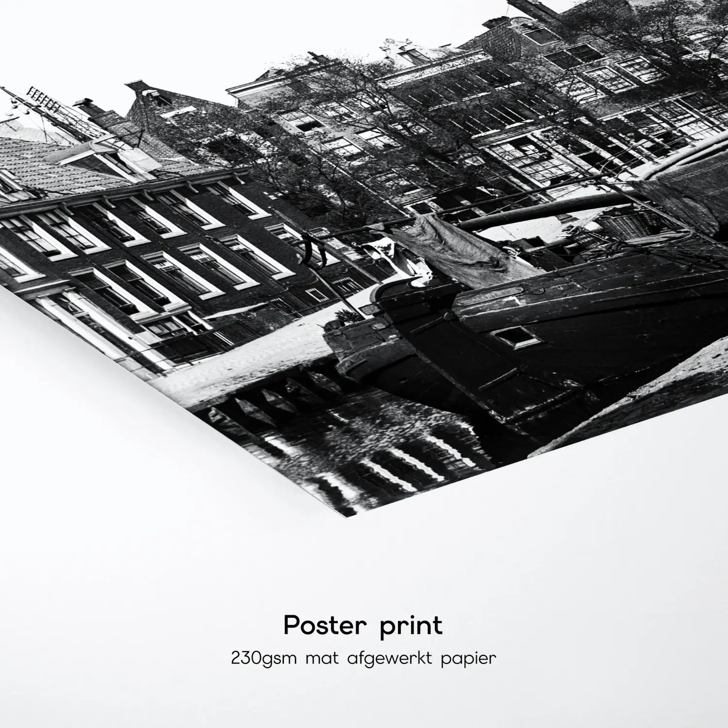 Historische foto poster van Jacob Olie: Langs de Lindengracht, Amsterdam (1893)