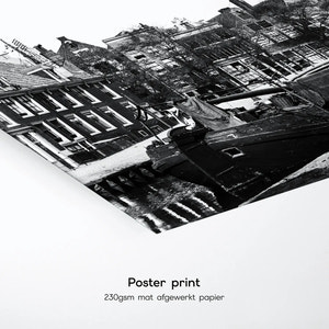 Historische foto poster van Jacob Olie: Langs de Lindengracht, Amsterdam (1893)