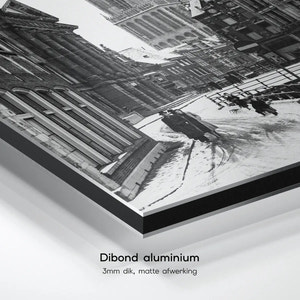 Stadhuisbrug in de sneeuw | Utrecht | ca. 1945 — dibond aluminium print