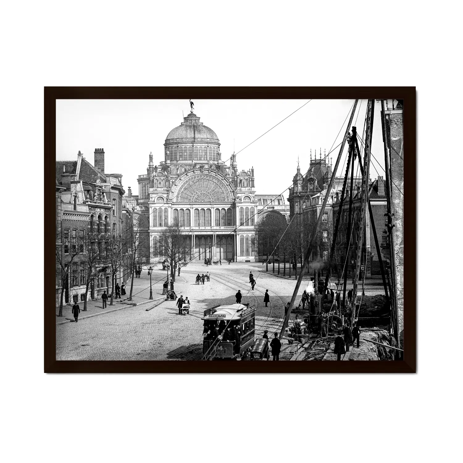 Historische foto poster van Jacob Olie: Paleis voor Volksvlijt, Amsterdam (1892)