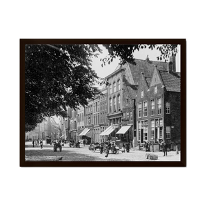 Historische foto poster: Atelier Kramer aan het Akerkhof, Groningen (ca. 1885)