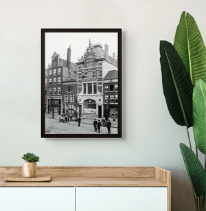 Historische foto poster van Jacob Olie: Volkskoffiehuis aan de Rozengracht, Amsterdam (1891)
