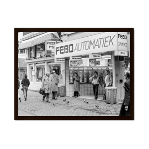 Historische foto poster: Snack uit de muur, Amsterdam (1987)