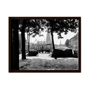 Historische foto poster: Lossen bij de Spanjaardsgat, Breda (1936)