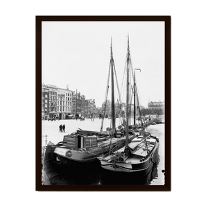 Historische foto poster van Breitner, G. H.: Prins Hendrikkade te winter, Amsterdam (1907)