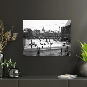 De Neude in de sneeuw | Utrecht | ca. 1930 — aan de muur