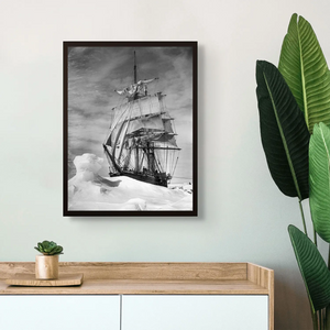 De Terra Nova in het pakijs | Antarctica | ca. 1911 — ingelijste poster aan de muur
