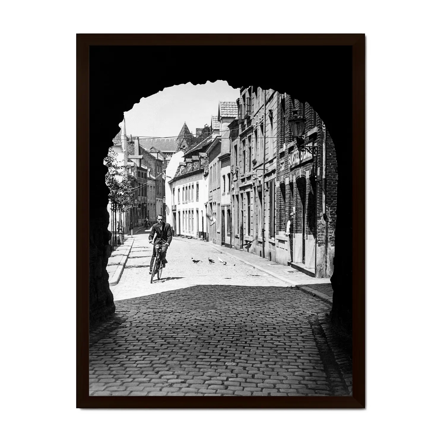 Door de Helpoort | Maastricht | 1940 — ingelijste poster