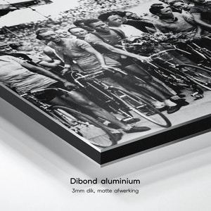 Finishfeest Tour de France, Gino Bartali in het Parc des Princes | Parijs | 1938 — dibond aluminium print