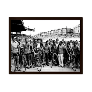 Finishfeest Tour de France, Gino Bartali in het Parc des Princes | Parijs | 1938 — ingelijste poster
