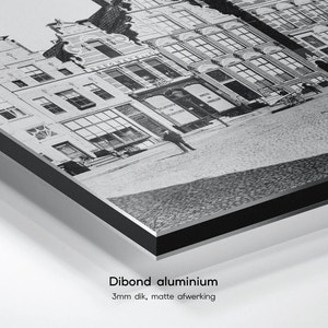 Gevels aan de Grote Markt | Groningen | ca. 1890 — dibond aluminium print