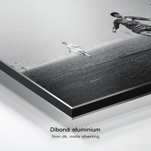 Johan Cruijff | Europacup I Ajax-Liverpool 5-1 | 1966 — dibond aluminium print
