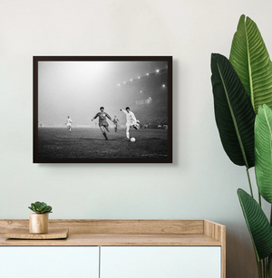 Johan Cruijff | Europacup I Ajax-Liverpool 5-1 | 1966 — ingelijste poster aan de muur