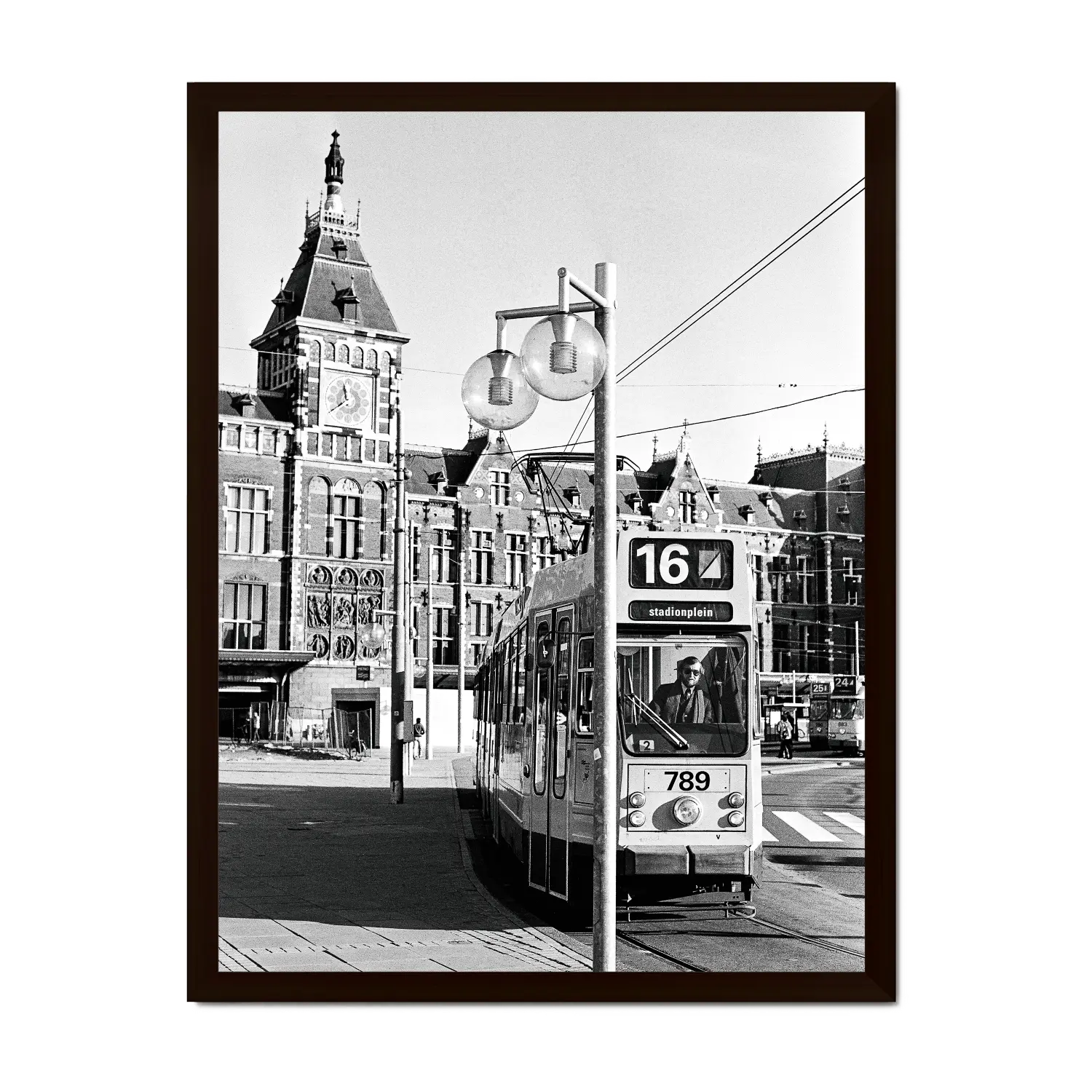 Historische foto poster: Lijn 16 Stadionplein, Amsterdam (1980)