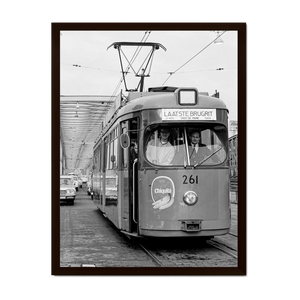 Historische foto poster: De laatste tram, Rotterdam (1968)