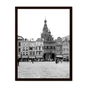 Historische foto poster: Op de grote markt, Nijmegen (1910)