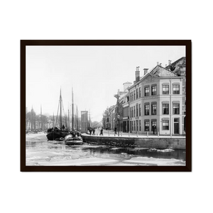 Noorderhaven in de winter | Groningen | ca. 1906 — ingelijste poster