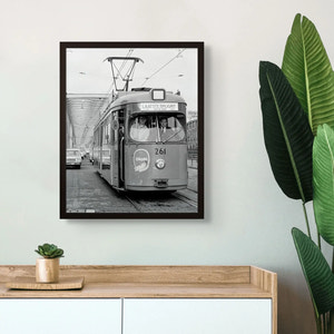 Historische foto poster: De laatste tram, Rotterdam (1968)