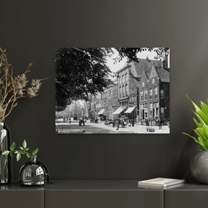 Historische foto poster: Atelier Kramer aan het Akerkhof, Groningen (ca. 1885)
