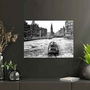 Historische foto poster: Ijs op de binnenamstel, Amsterdam (1955)