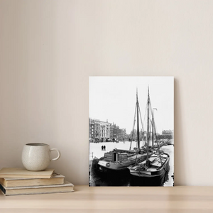 Historische foto poster van Breitner, G. H.: Prins Hendrikkade te winter, Amsterdam (1907)