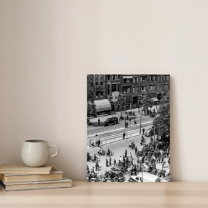 Historische foto poster: Drukte op de Coolsingel, Rotterdam (1938)