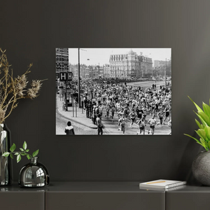 Historische foto poster: Damrace, Amsterdam (1986)