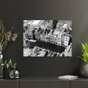 Historische foto poster: Zicht op de Lijnmarkt, Utrecht (1974)