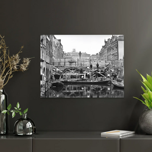 Historische foto poster: Renovatie aan de Maartensbrug, Utrecht (1906)
