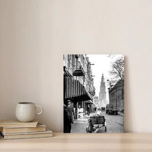 Historische foto poster: Zicht op de Martinitoren, Groningen (1939)