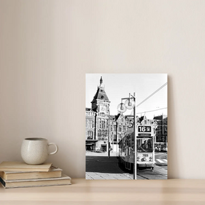 Historische foto poster: Lijn 16 Stadionplein, Amsterdam (1980)