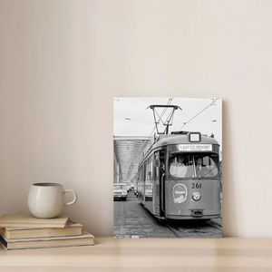 Historische foto poster: De laatste tram, Rotterdam (1968)
