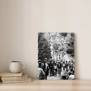 Historische foto poster: Wandelaars op de Zevenheuvelenweg, Nijmegen (1982)