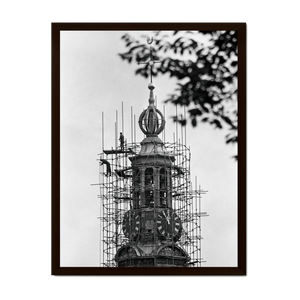 Historische foto poster: Renovatie aan de munttoren, Amsterdam (1967)