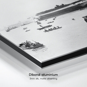 Tewaterlating van de Nieuw Amsterdam | Rotterdam | 1937 — dibond aluminium print