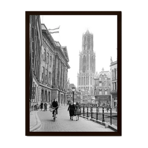 Historische foto poster: Op de Oudegracht, Utrecht (1954)