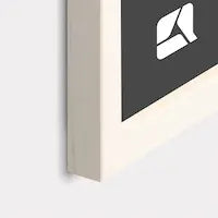 Wit houten fotolijst