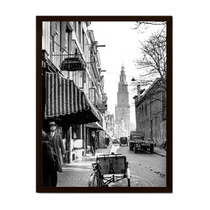 Historische foto poster: Zicht op de Martinitoren, Groningen (1939)